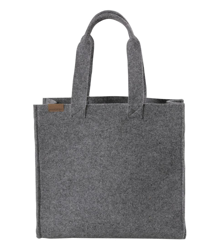 Wool bag in dark grey