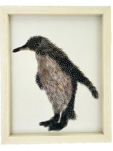 Framed Feather Penguin