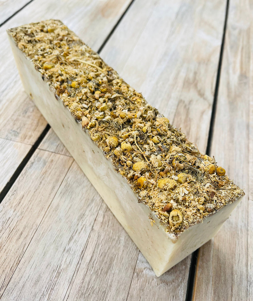 Chamomile Flowers & Lavender Soap Log