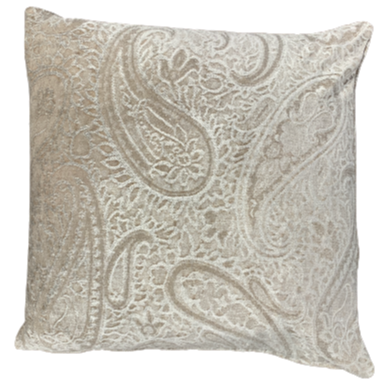 velvet paisley cushion