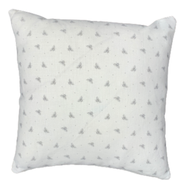 white bee cushion