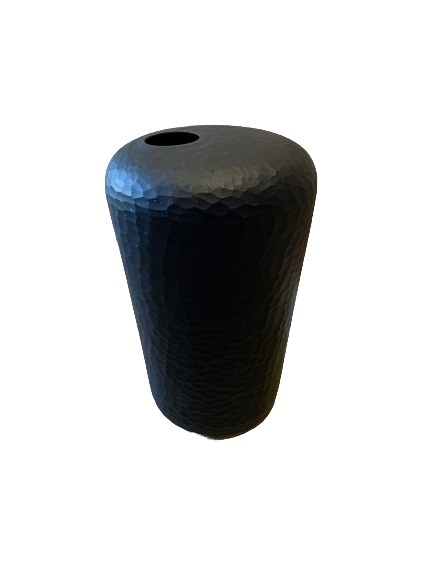 black carved vase