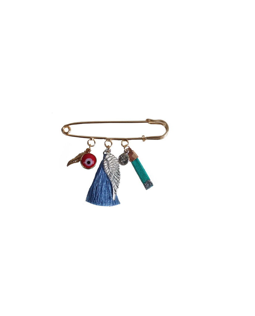 Tassel brooch with pendants 