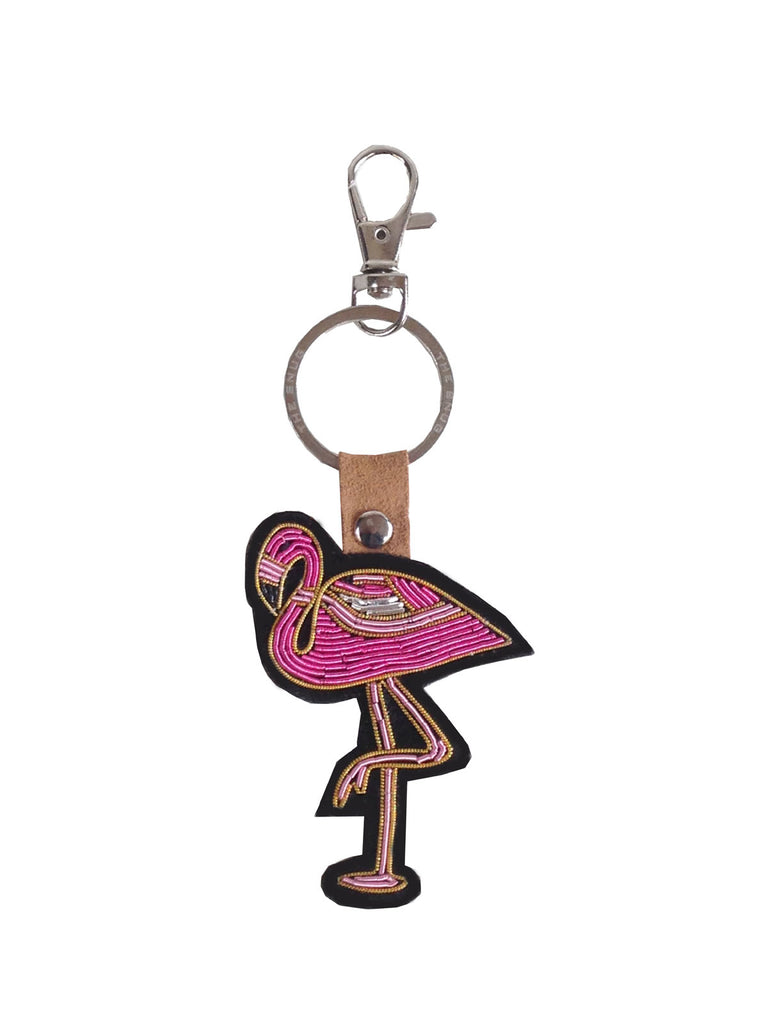 Flamingo keyring