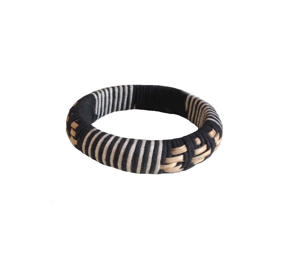 Chunky black bangle