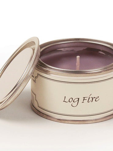 Paint Pot Candle - Log Fire